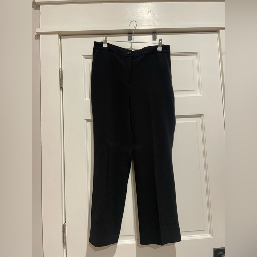 Talbots Black Straight Leg Dress Pants with Pleats